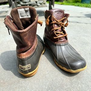 Sperry Top-Sider Leather Rubber Saltwater Duck Boot